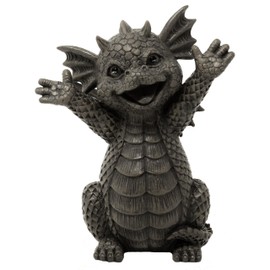 MC Garden Dragon Figurine - Hello Small Model - Fantasy Figure Decorative Dragon Garden Decoration