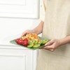 vicrays Ceramic Square Plates Set of 6 - Large Porcelain