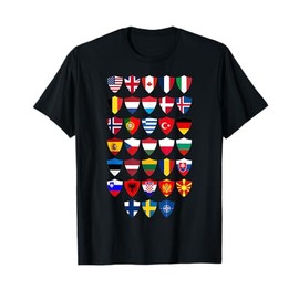 Shields of NATO: Flags of Every Member Country T-Shirt