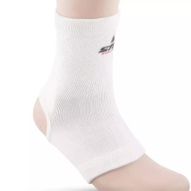 Starsports 스타스포츠 운동 인대 발목 보호대 프리사이즈 백색 압박 근육 관절 Star Sports Ankle Support Brace Free Size White Compression Muscle Joint Protector