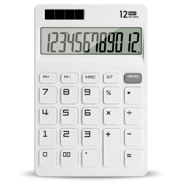 Tsemy Calculator for School, 12 Digits Cute Calculator with Large