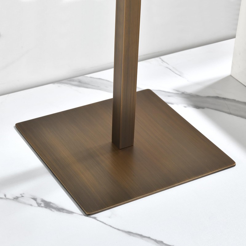 Hand Towel Holder Stand, Pure Brass Freestanding T-Shape Hand Towel