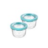 Bormioli Rocco Frigoverre Future Round Containers Set of 2, 17.25