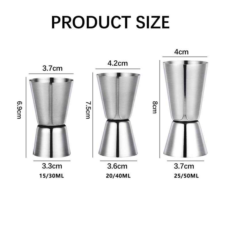 Cocktail Jigger, Cocktail Measuring Cup, Double Cocktail Measuring Cup, Stainless