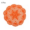 sourcing map Crochet Doilies, 4Pcs 8 Inch - Handmade Crochet