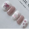 ⭐️ [Heart Bean Pink Magnet Ribbon Nail] ⭐️ - Middle