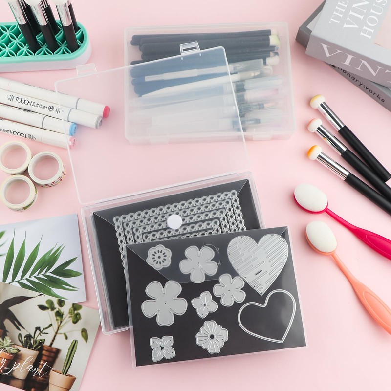 20Pcs/Set 10 Rubber Magnetic Sheets 0.5mm Thickness with 10 Clear