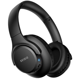 KVIDIO Bluetooth Kopfhörer mit mikrofon, 55 Std Spielzeit Faltbare kopfhörer kabellos Bluetooth,Intensiver Bass,Wireless Headset 5.2 Bluetooth Kopfhörer Over-Ear, Langer Akkulaufzeit