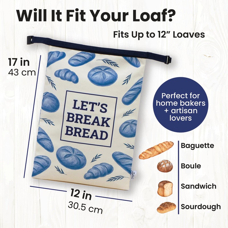 LOTTELI Reusable Bread Bags for Homemade Bread & Sourdough –