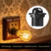 E27 Lamp Holder Black Compatible with Vintage Pendant Lights, Self-Locking