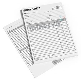 Garage Workshop time Cards Estimate costings Repair mot Job Card time Sheets A5