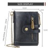 Cartera Rfid Regalo Bloqueo Con Cadena Antirrobo Para Hombre