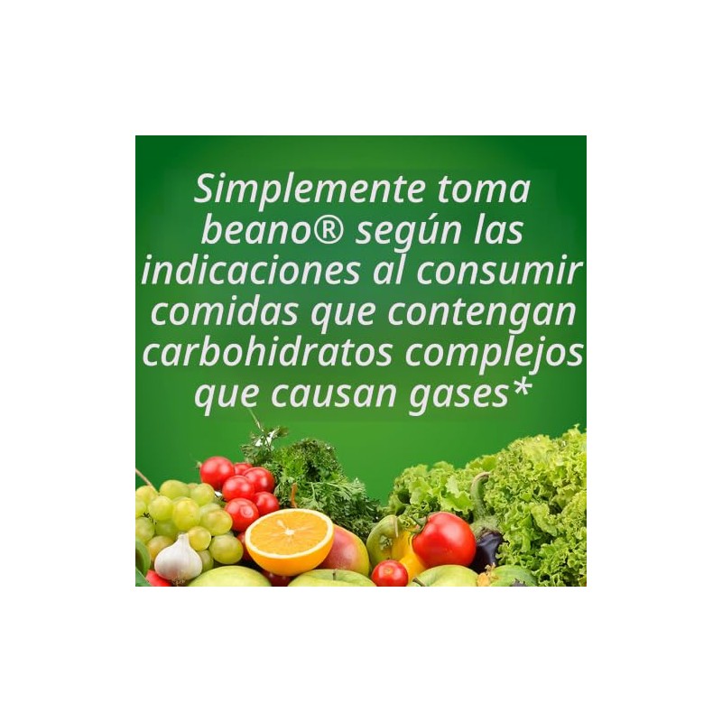 Beano Ultra 800 Prevención Gas Alivio Hinchazón 100 Tabletas