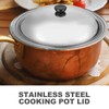 Operitacx Pot Lid Stainless Steel Lid Pan Lid Wok Pot
