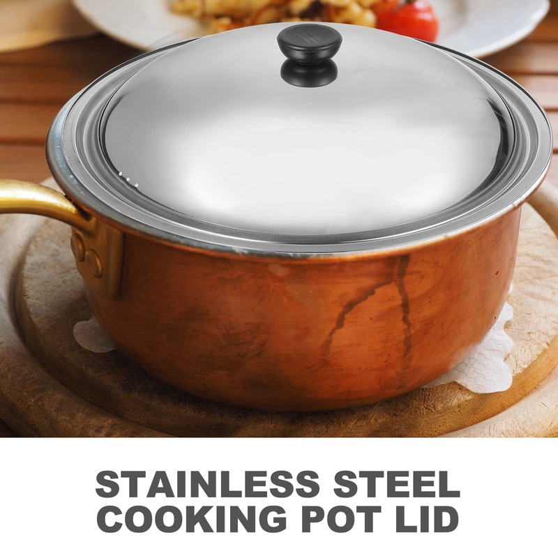 Operitacx Pot Lid Stainless Steel Lid Pan Lid Wok Pot