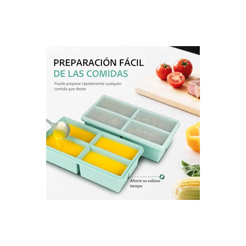 2PCS con Tapa, Recipiente para Sopa de 1 Taza, Moldes
