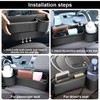 JINRUITOP Car Seat Gap Filler Organizer with Cup Holder, 2