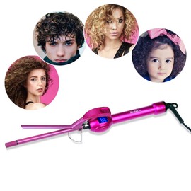 iGutech 9mm Curling Iron Hair Curler,3/8 Inch Small Barrel Curling Iron Ceramic for Long & Short Hair