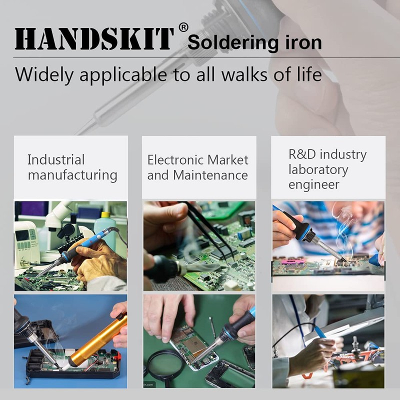 Soldering Iron, Soldering Iron Kit Electronics, 60W Adjustable Temperature Welding