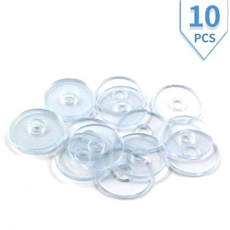 Qjaiune 10 Pack 3/4 Inch Clear Washers for Shower Door
