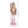 Garneck Pink Nutcracker- Pair of Christmas Nutcracker Ornament, Gorgeous Nutcracker