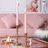 4 PCS Baby Pink Taper Candles - Rose Scented Candles