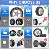 Auto-Fixing Snow Chains, 1 Min Quick Fit Easy Installation Tire-Chains,