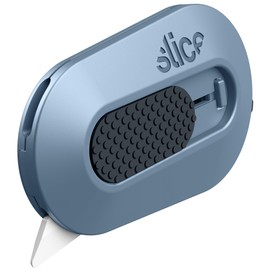 Slice Mini Box Cutter | Manual Retracting | Safe Ceramic Box Cutter Lasting 11x Longer than Metal | Box Opener | 1 Pack | Slate