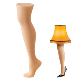 AceOrbit 1 Pcs Female Mannequin Legs Commercial Standing Legs Sock and Hosiery Display 25.6" Tall Leg Lamp for Christmas
