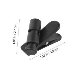 Angoily 2pcs Headphone Wire Clips Earphone Cord Organizers Microphone Cable Holders for Work Exercise and Travel Black