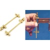 Chiloskit Miniature Solid Brass 240mm Parallel Clamps for Woodworking and