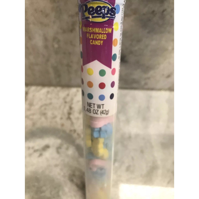 Peeps Frankfort Peeps Marshmallow Easter Candy Tube:1.48oz. blue See Below