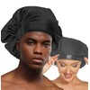 Hiumi Gorro Ducha Grande Hombres Mujeres Cabello Largo Reutilizable Trenzas