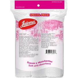 Jaloma Algodón Facial 100% Puro – Tri-pack de 300 Piezas 🧽 Ideal para Desmaquillar, Limpieza Facial y Cuidado del Bebé