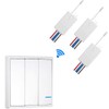 SuperInk 3-Gang Wireless Light Switch with 110V Receiver Kit Outdoor
