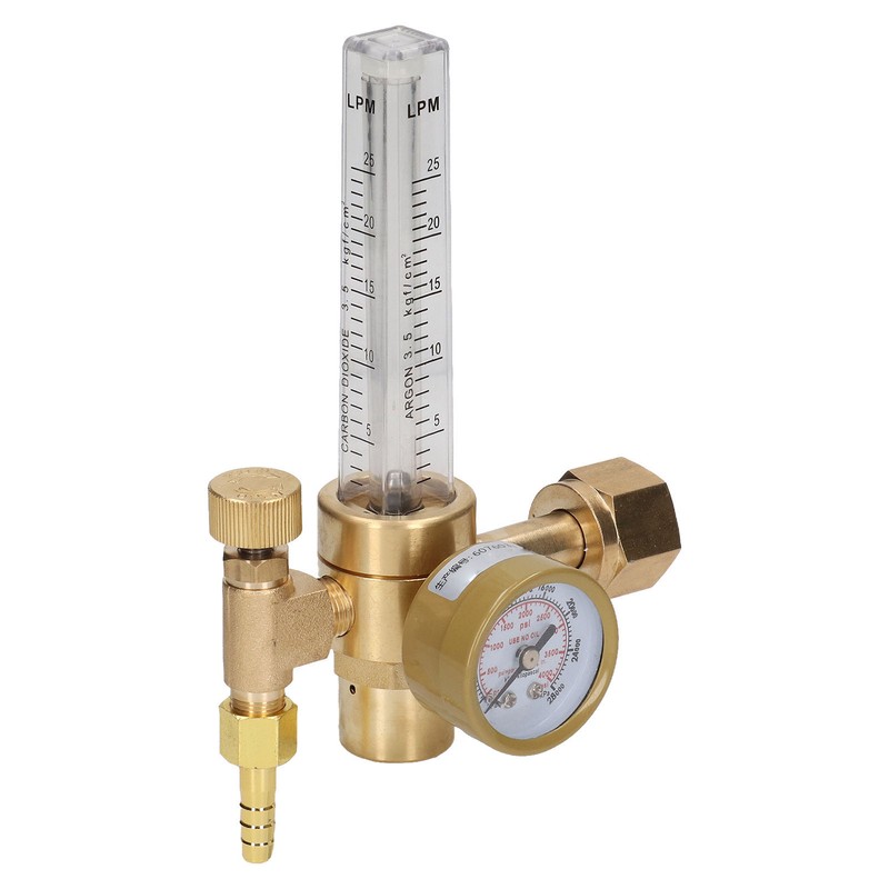 Argon Pressure Regulator Flow Meter Welding Gas CO2 Regulator Gauge