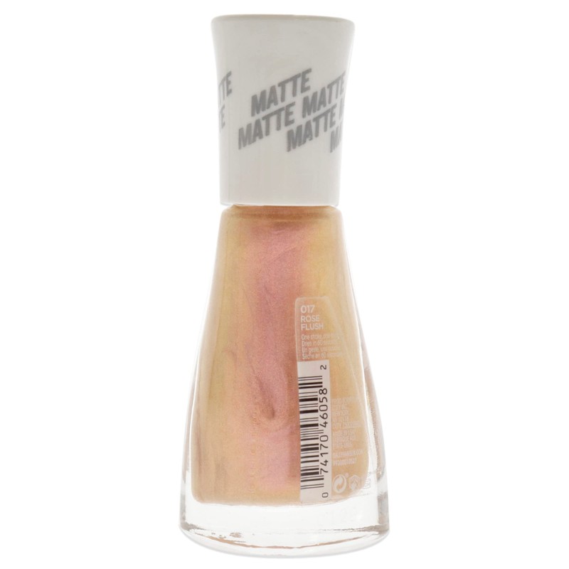 Sally Hansen Insta Dri Matte Metallics, Rose Flush, 0.31 Fl