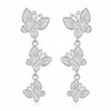 Butterfly Drop Earrings for Women, Lightweight Silver Dangle Earrings Minimalist