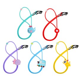 HIFOT Kinder Brillenband verstellbar 5 Stück, Mädchen Junge Lesebrille & Sonnenbrille Strap, Brillenschnur Brillenkette Brillenkordel sport