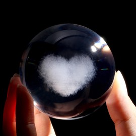 XIANNVXI Heart Crystal Ball Heart Paperweight Romantic Gifts for Her Small Gifts for Women Love Gifts for Her Wedding Gifts for Couple Couple Gifts Thoughtful Gifts Girlfriend Birthday Presents
