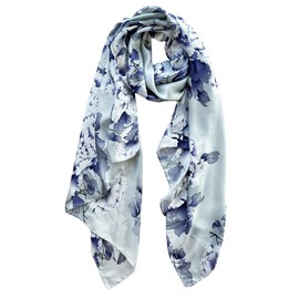 FONYVE Long Silk Like Scarf Lightweight Satin Scarves Large Sunscreen Shawl Wrap for Women