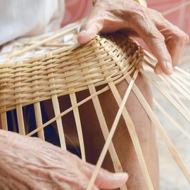 MAGICLULU DIY Rattan Skin Weaving Material Bamboo Rattan Skin Material for Furniture Repair Basket Making Supplies Handmade Craft Strips for Home Decor and Floral Arrangement