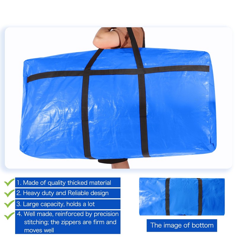 Sharmgoria Extra Large Moving Bags Oversized Storage Duffle Bags with
