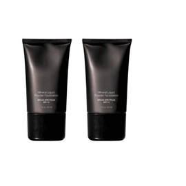 Mineral Liquid Powder Foundation Broad Spectrum SPF 15 Pack of 2 (Vanilla Cream)