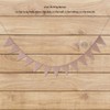 Linen Bunting Banner with 48pcs Flags Wedding Party Holiday Celebration