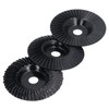 3PCS Set Wood Grinding Wheel Black Color 100mm Diameter 16mm