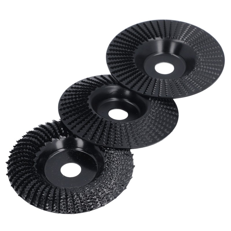 3PCS Set Wood Grinding Wheel Black Color 100mm Diameter 16mm