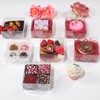 RomanticBaking 25PCS 5x5x2 Inches Full Clear Cookies & Cake Boxes