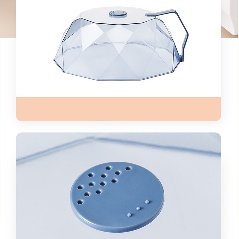 Geometric Microwave Splatter Cover Food Plate Lid with Steam Vents