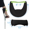 Addestrale Crutch Pads con Strisce Riflettenti - Coperture Crutch Gomito